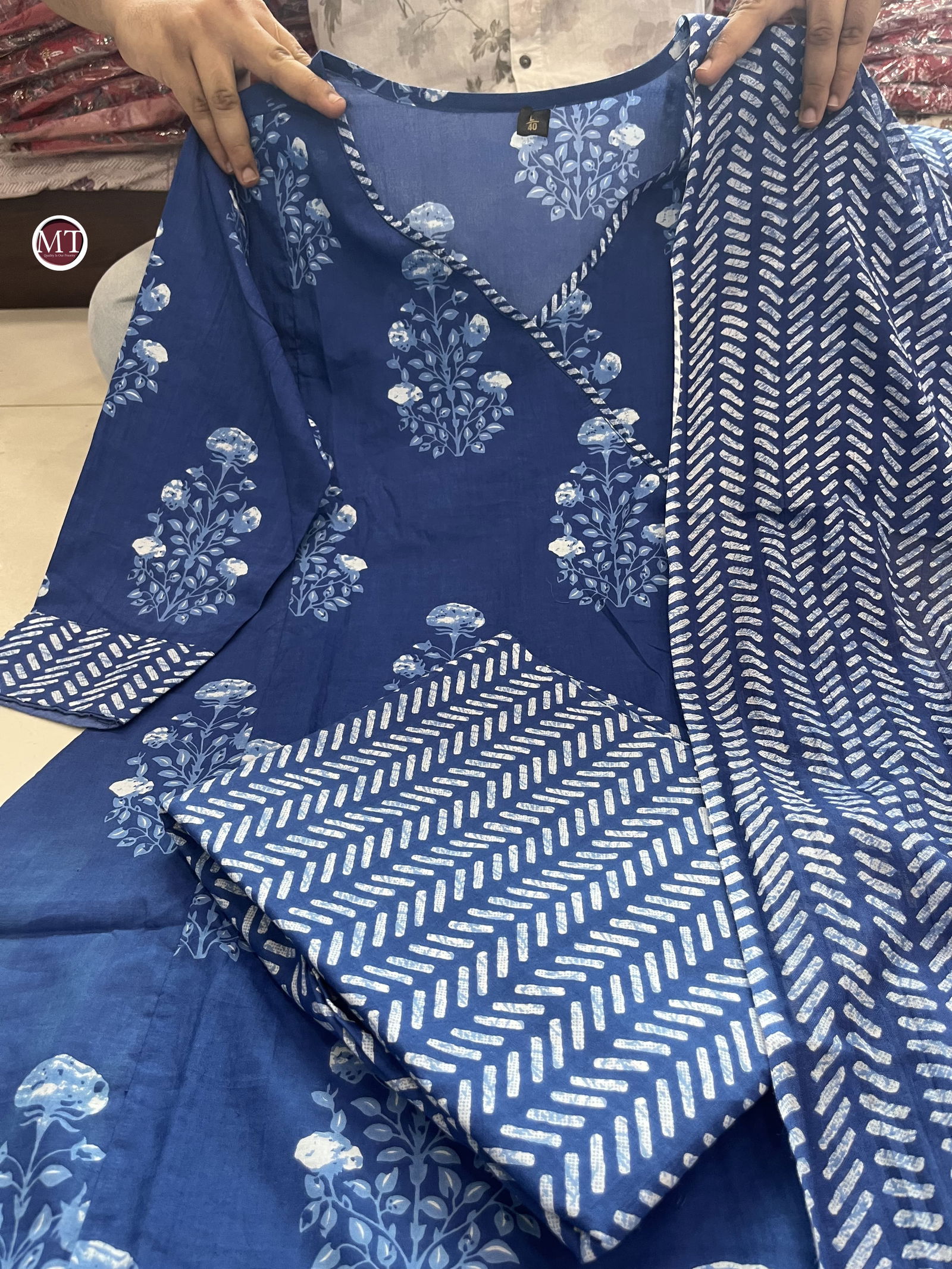 Mt Cotton Printed Designer Kurti With Bottom Dupatta Wholesale Price In Surat